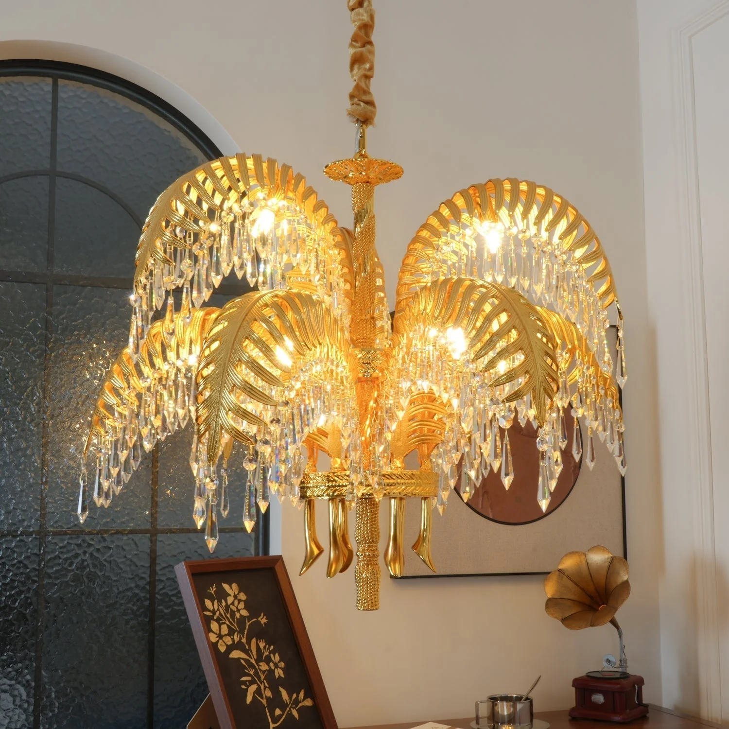Odoraris Regal Brass Crystal Chandelier - Image 61