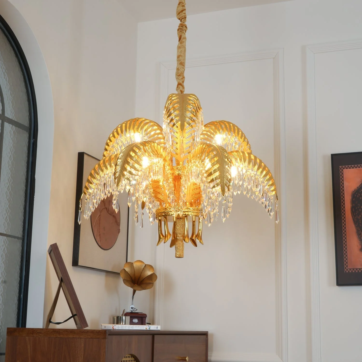Odoraris Regal Brass Crystal Chandelier - Image 63