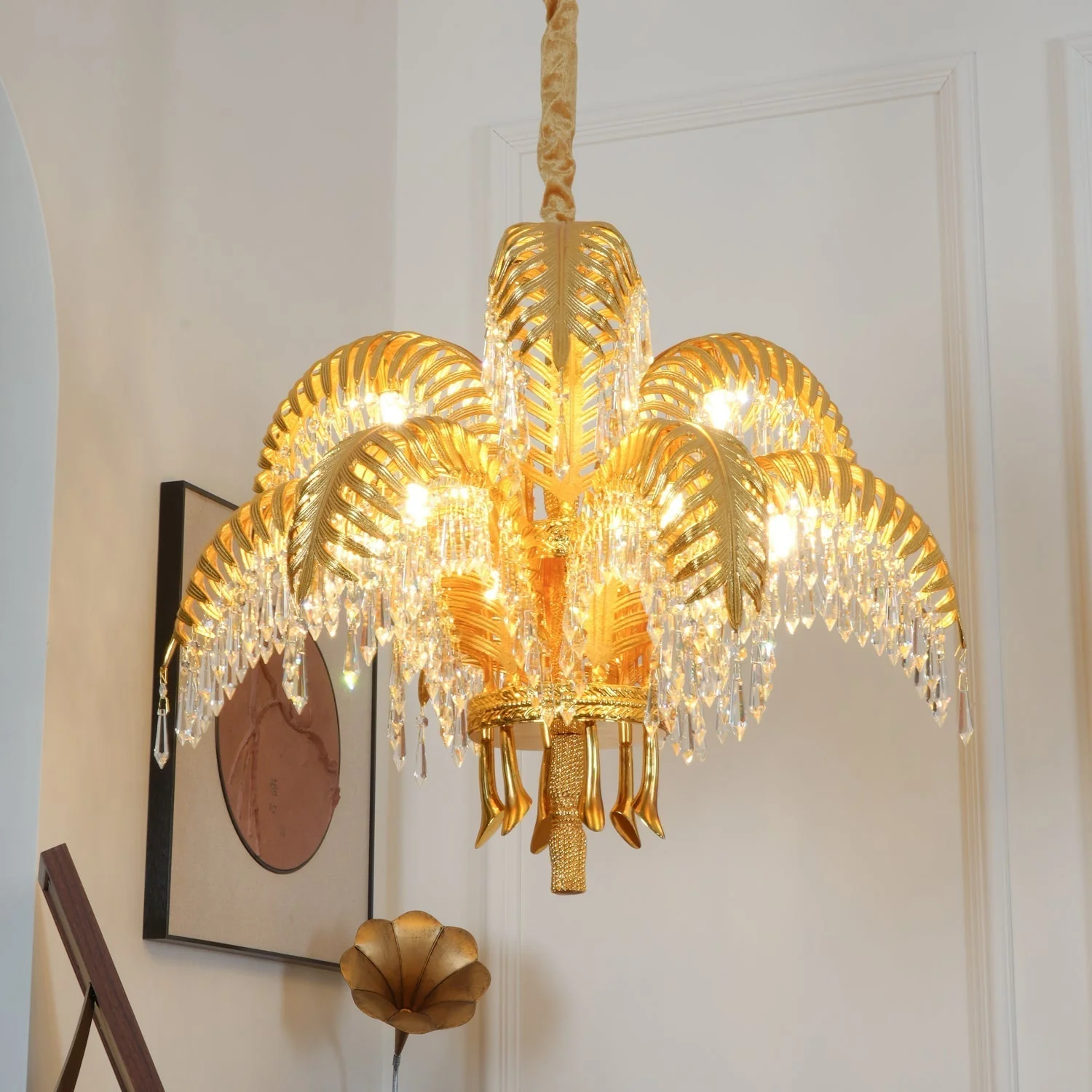 Odoraris Regal Brass Crystal Chandelier - Image 65