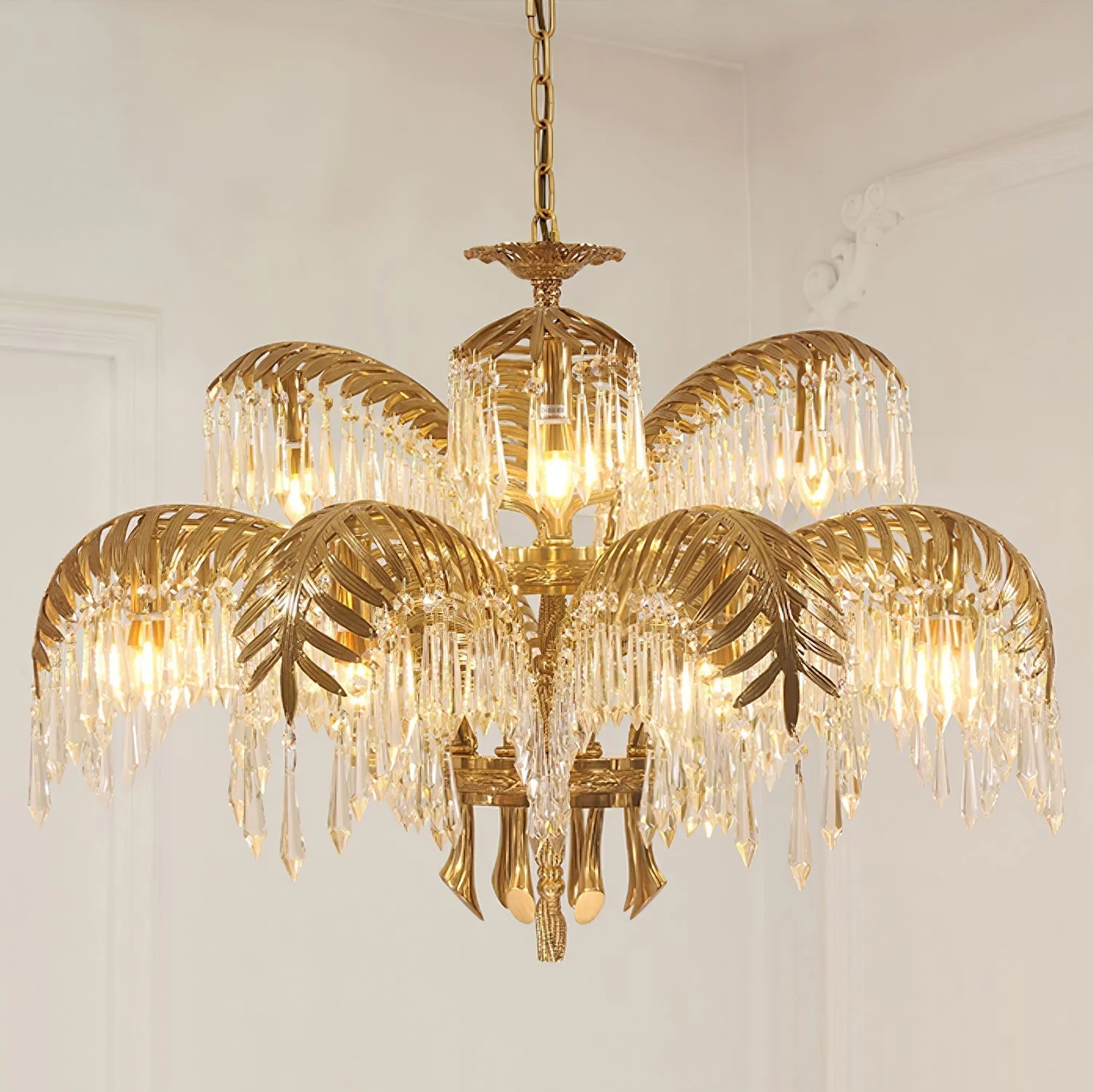 Odoraris Regal Brass Crystal Chandelier - Image 67
