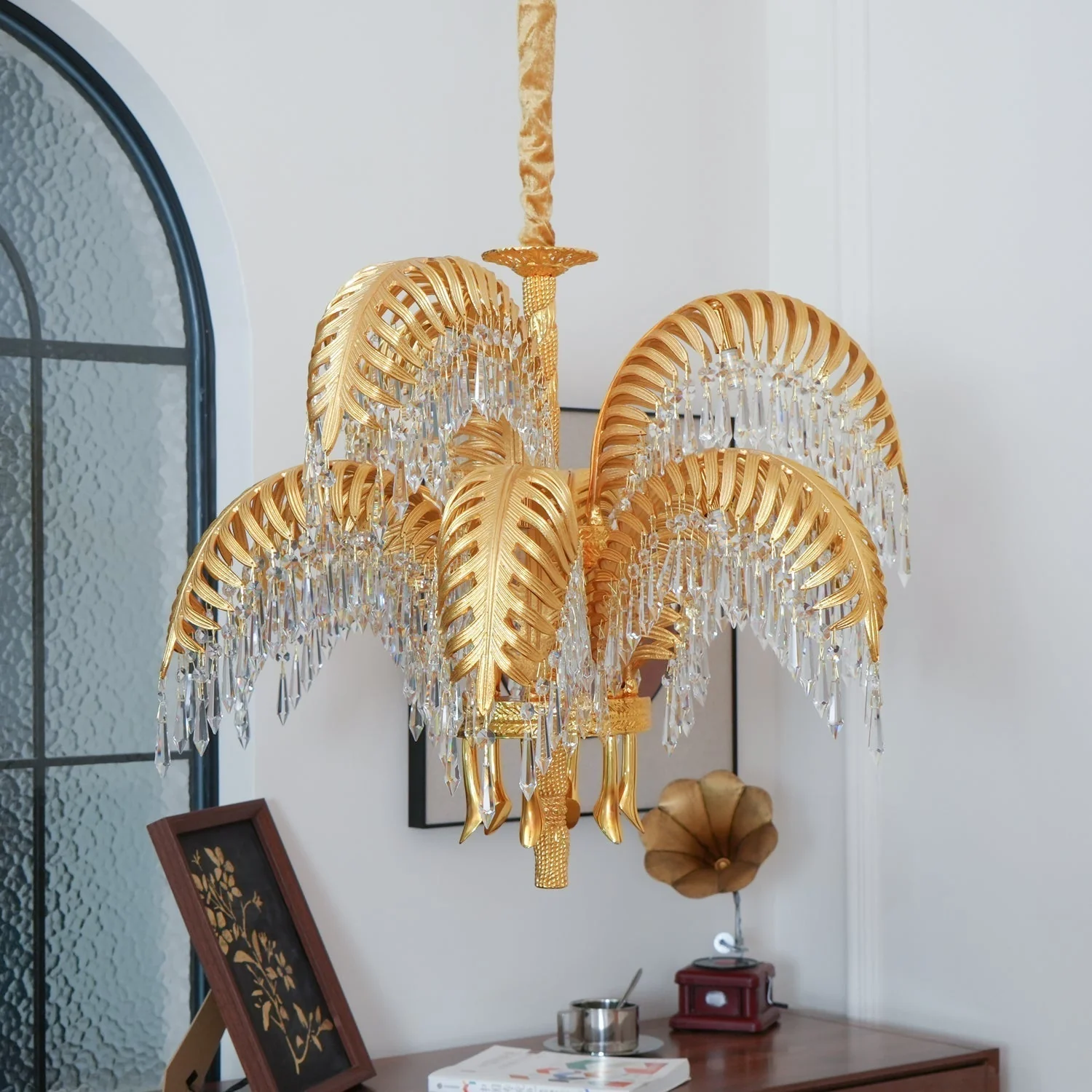 Odoraris Regal Brass Crystal Chandelier - Image 71