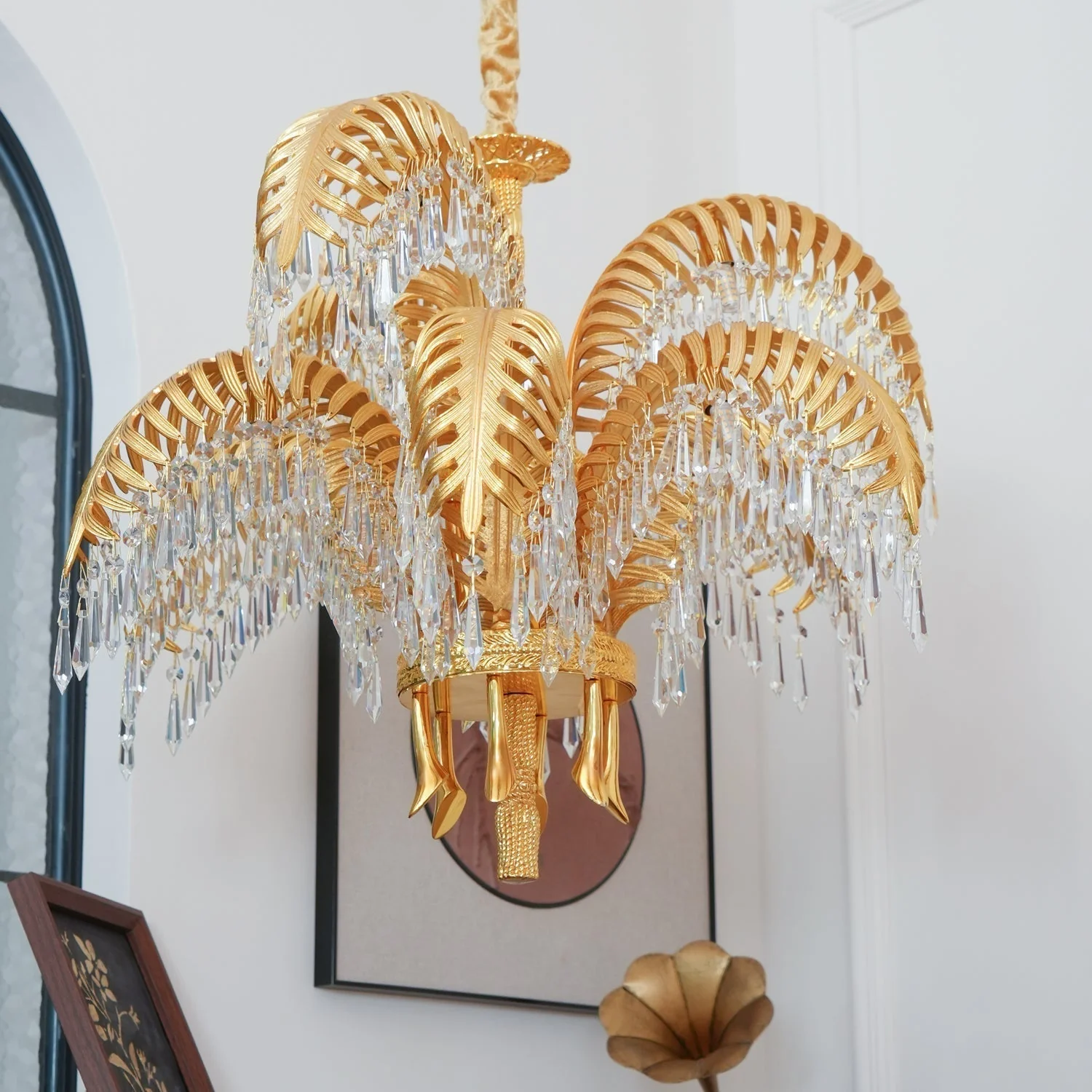 Odoraris Regal Brass Crystal Chandelier - Image 73