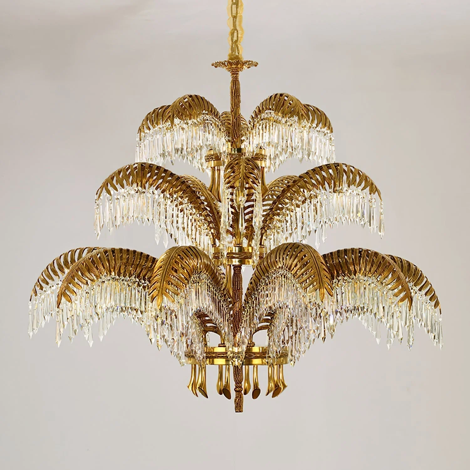 Odoraris Regal Brass Crystal Chandelier - Image 9
