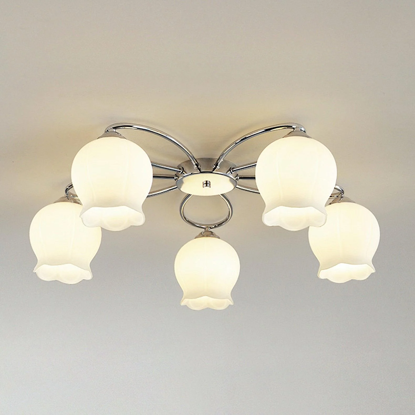 Oldore Premium Elegance Floral Glass Ceiling Lamp - Image 16