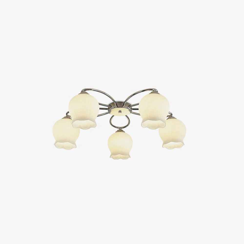 Oldore Premium Elegance Floral Glass Ceiling Lamp - Image 4