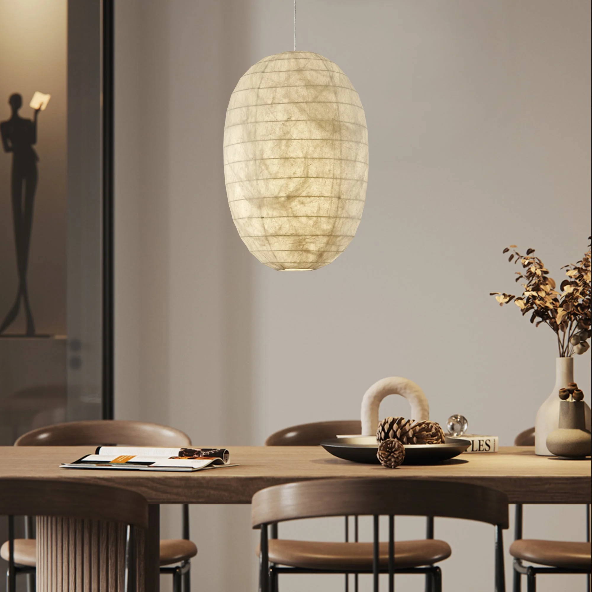 Oldoryra Silk Retro Pendant Light - Image 6