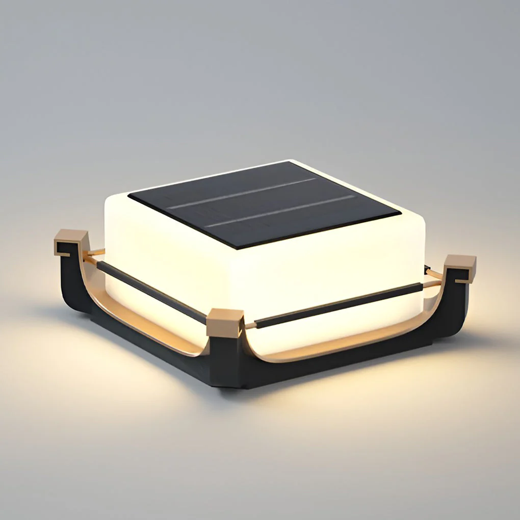 Oliver LED Modern Solar PC Outdoor Fence Post Lights - Image 12