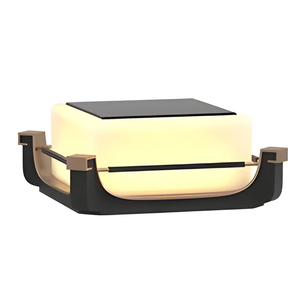 Oliver LED Modern Solar PC Outdoor Fence Post Lights - Image 4