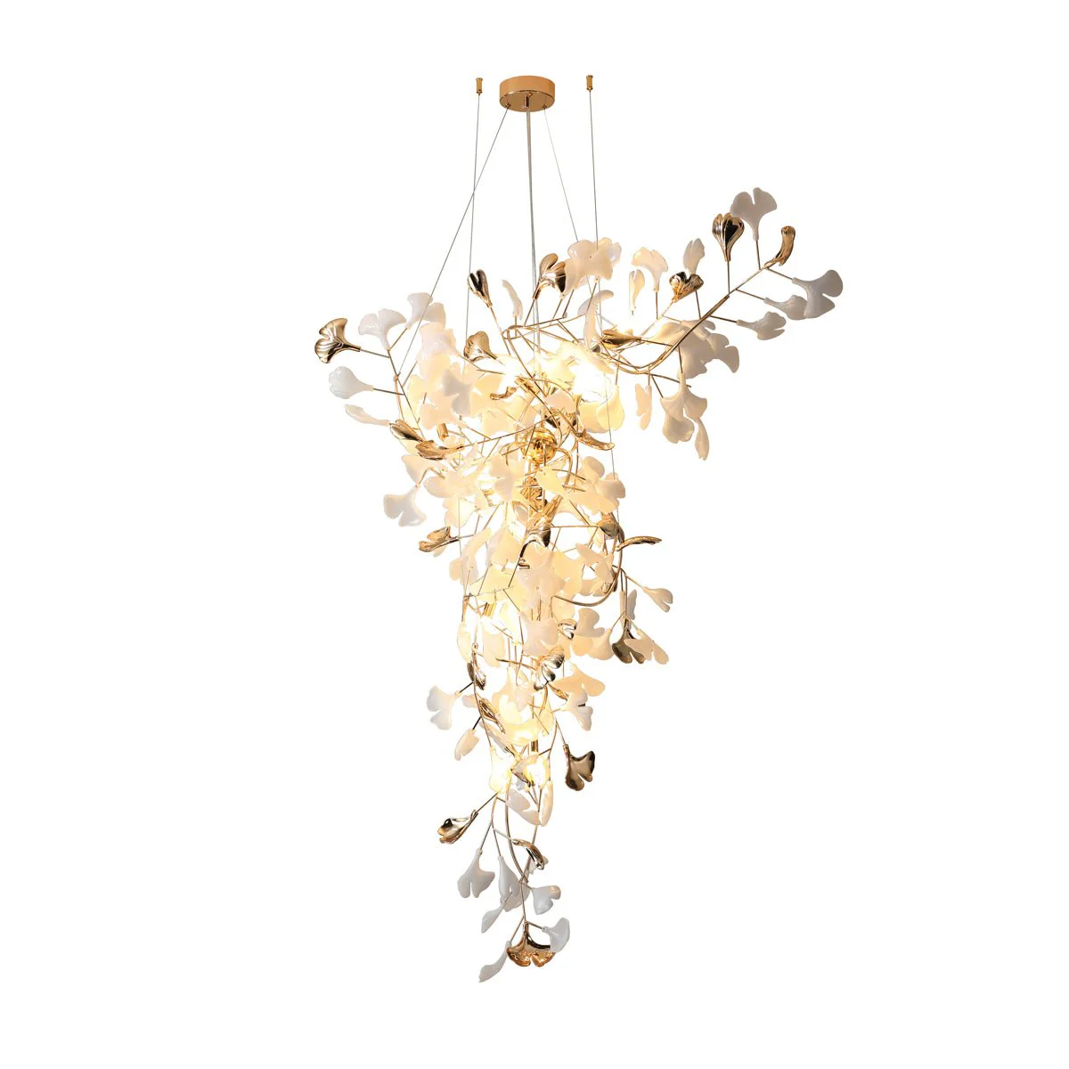 Olivia Ceramic Gingko Chandelier Tip Flying - Image 14