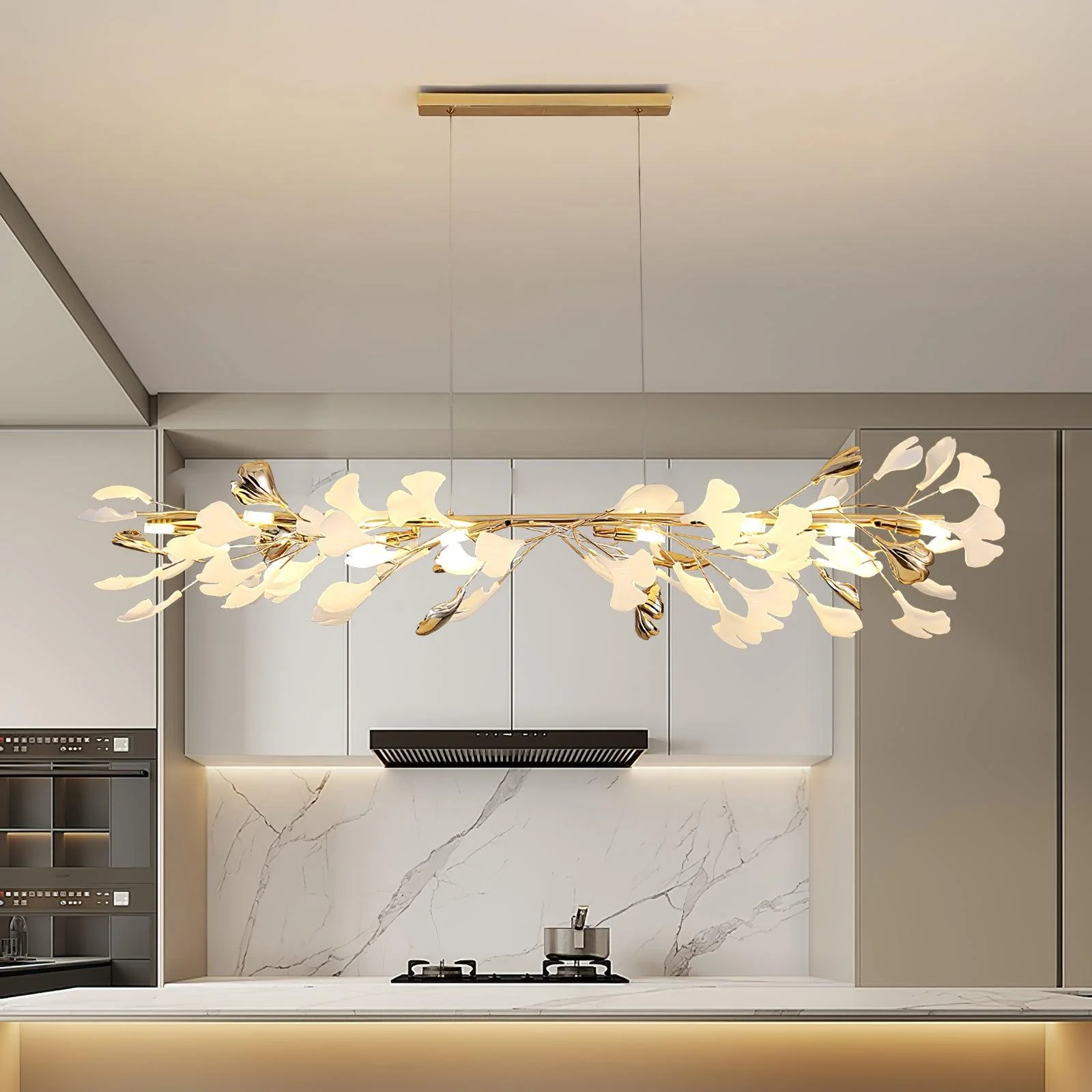 Olivia Ceramic Gingko Chandelier 4 Styles - Image 11