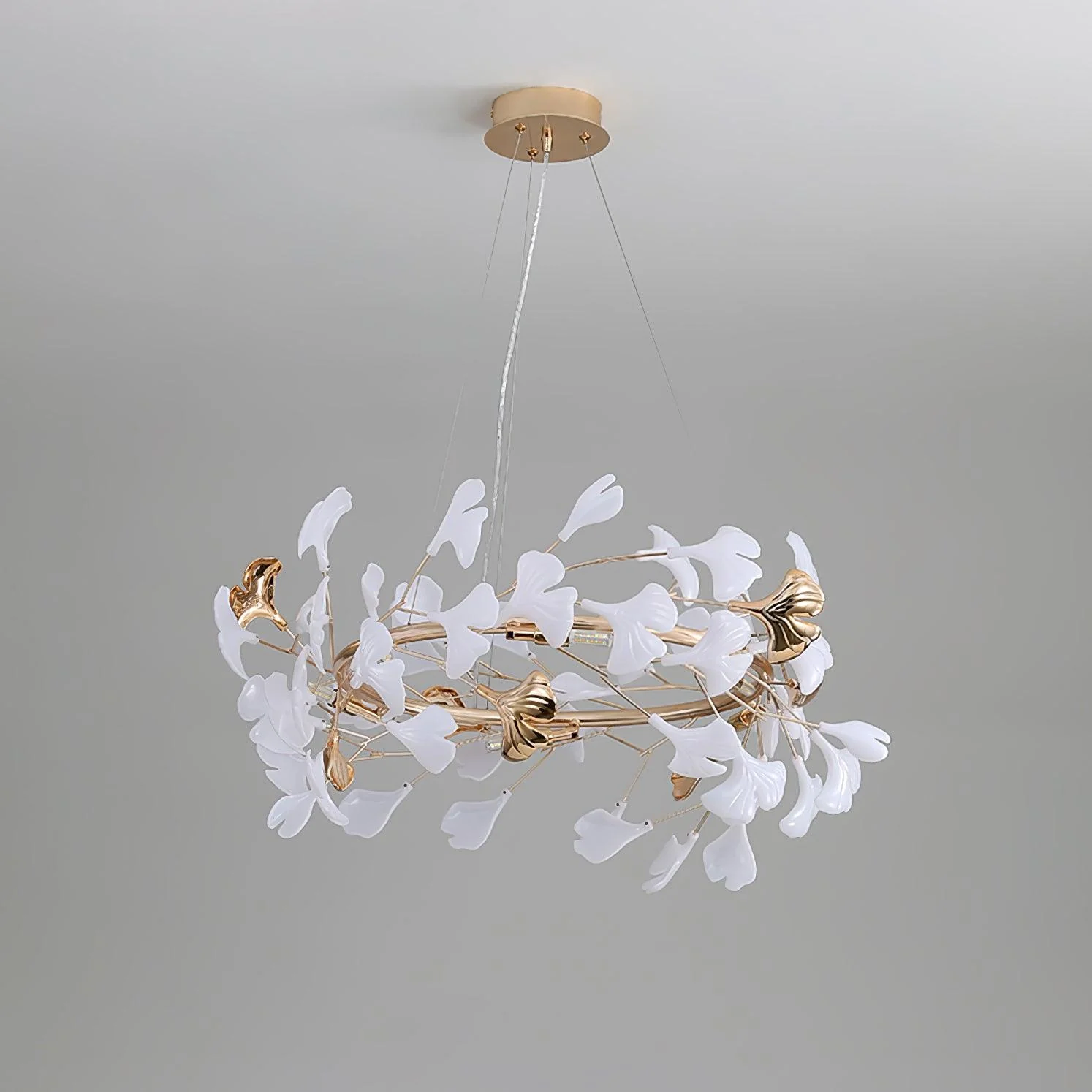 Olivia Ceramic Gingko Chandelier 4 Styles - Image 5