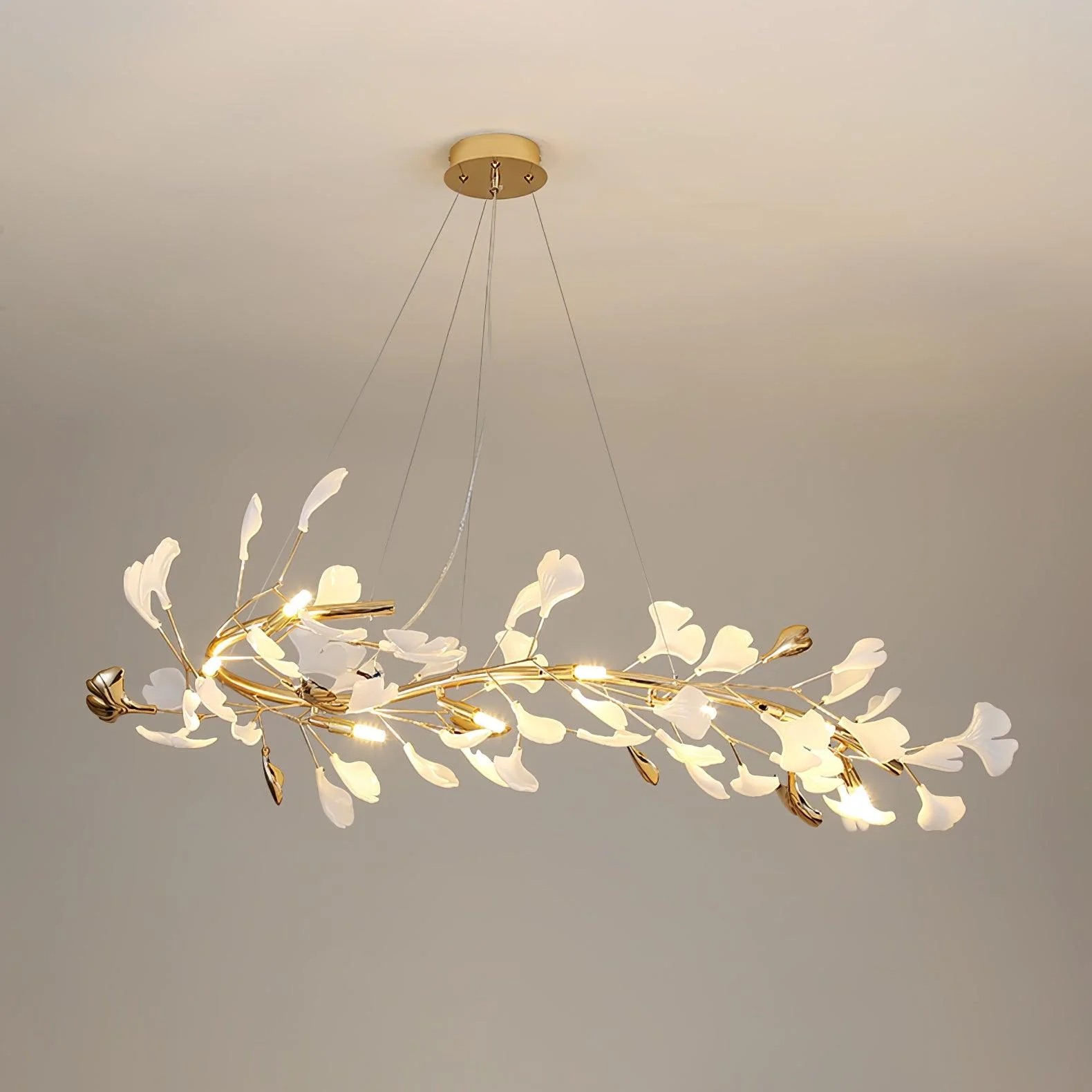 Olivia Ceramic Gingko Chandelier 4 Styles - Image 6