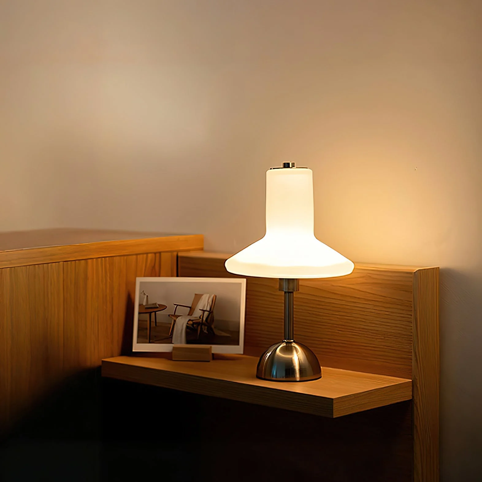 Olly Modern Glass Table Lamp - Image 2