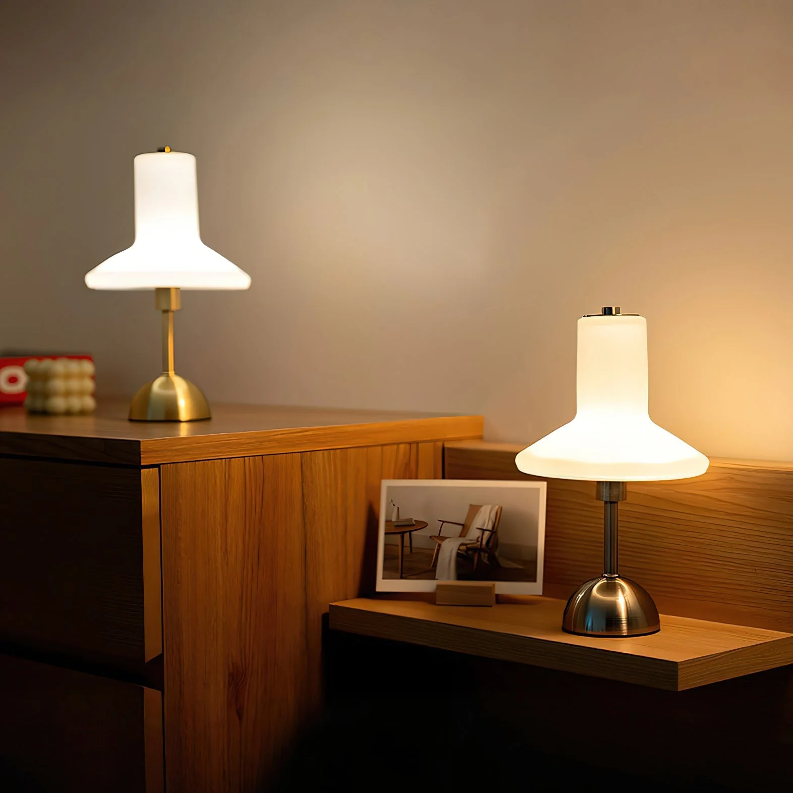 Olly Modern Glass Table Lamp - Image 3