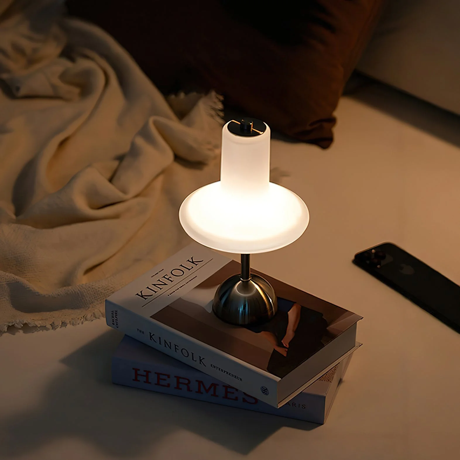 Olly Modern Glass Table Lamp - Image 4
