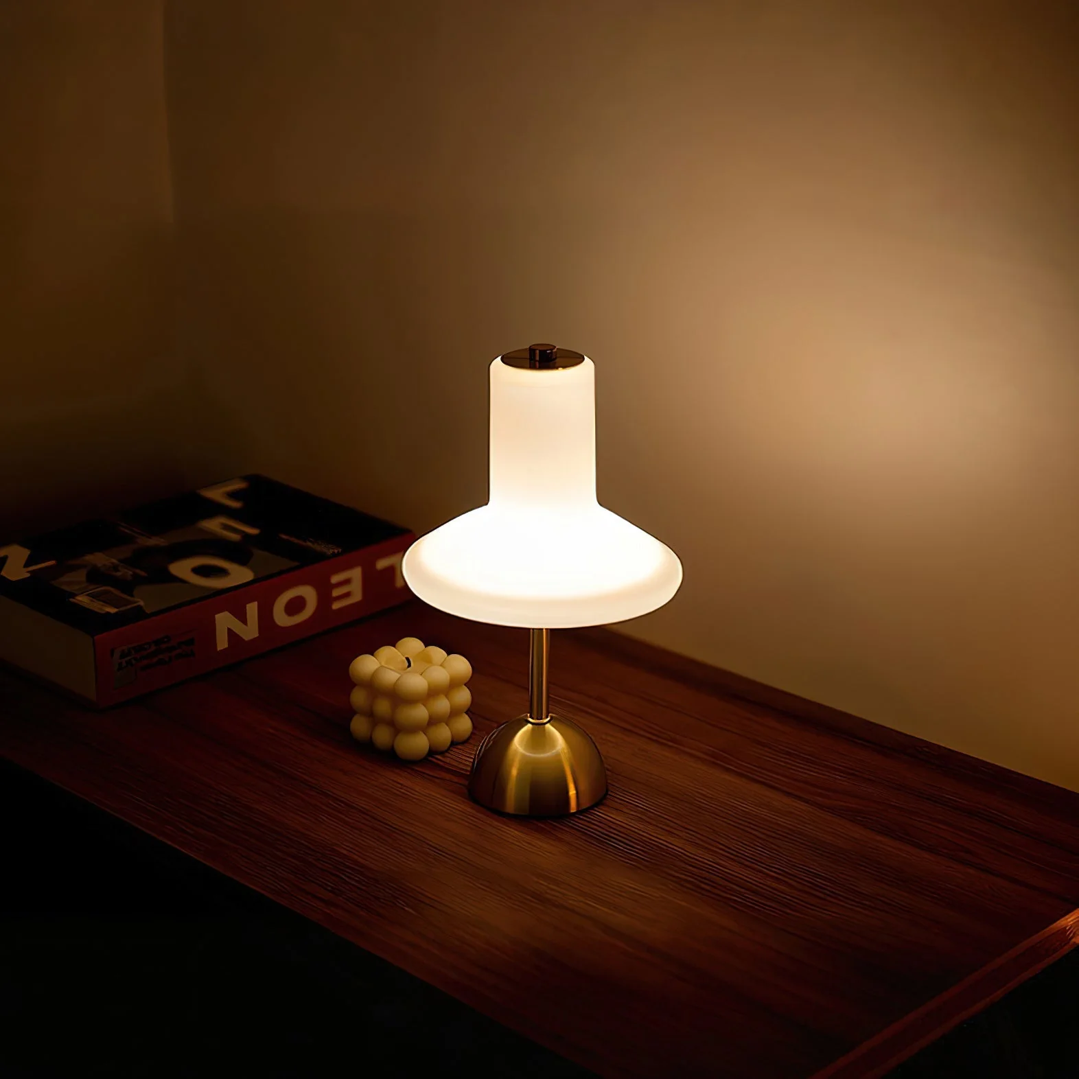 Olly Modern Glass Table Lamp - Image 5