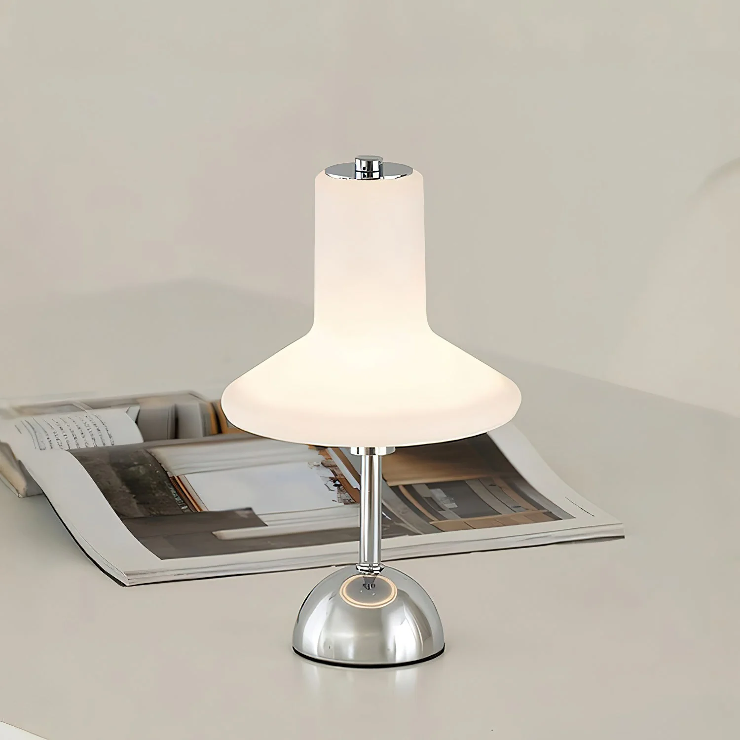 Olly Modern Glass Table Lamp - Image 6