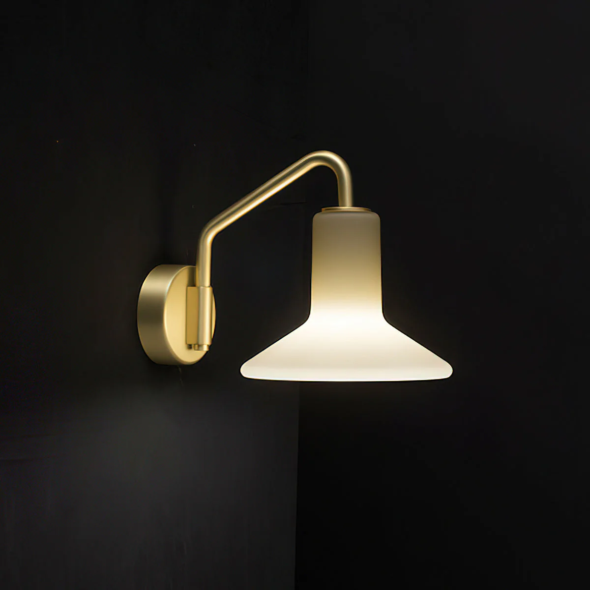 Olly Modern Glass Wall Light - Image 9