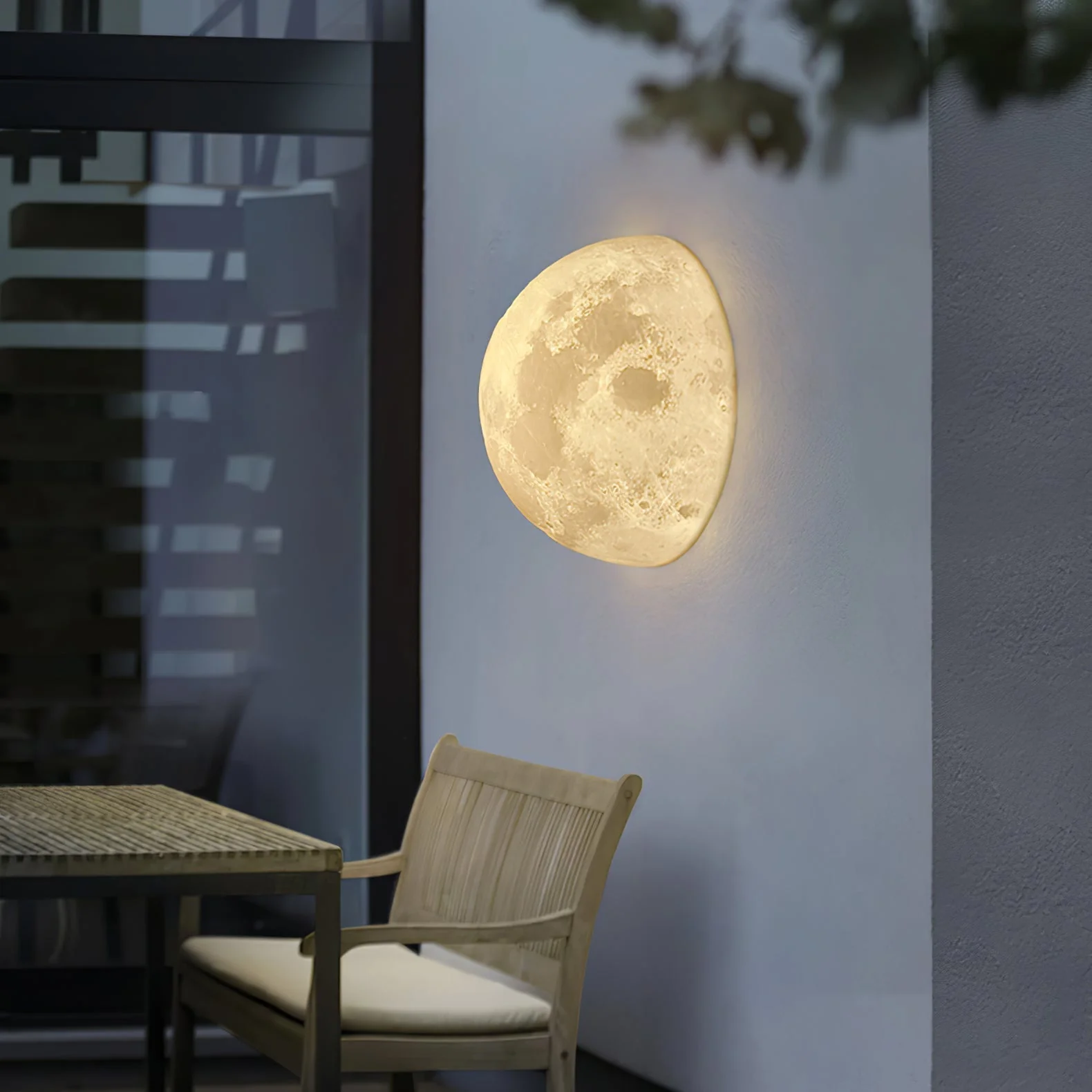Olsolan Nordic Art Moon 3D Plastic Wall Lamp - Image 23