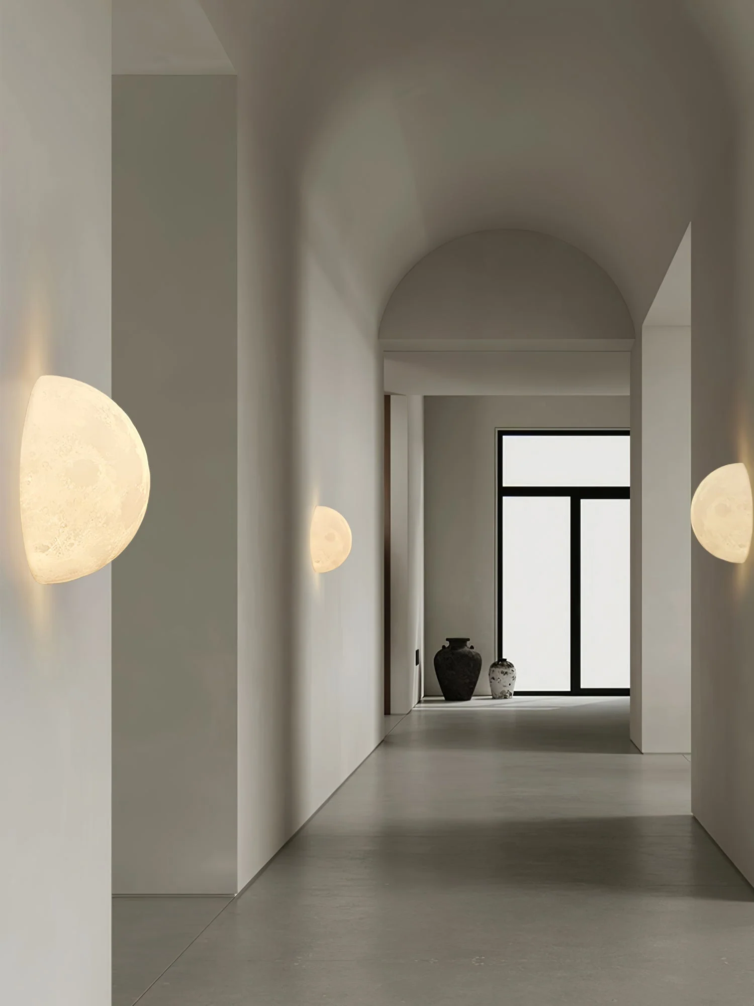 Olsolan Nordic Art Moon 3D Plastic Wall Lamp - Image 24