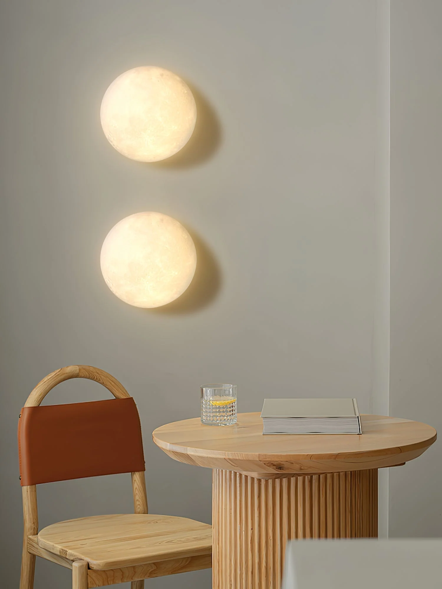Olsolan Nordic Art Moon 3D Plastic Wall Lamp - Image 26