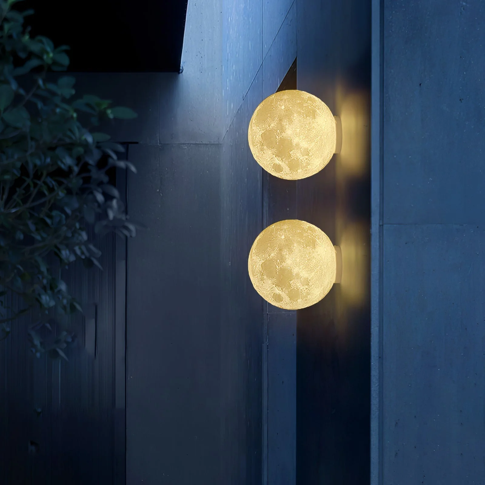 Olsolan Nordic Art Moon 3D Plastic Wall Lamp - Image 29