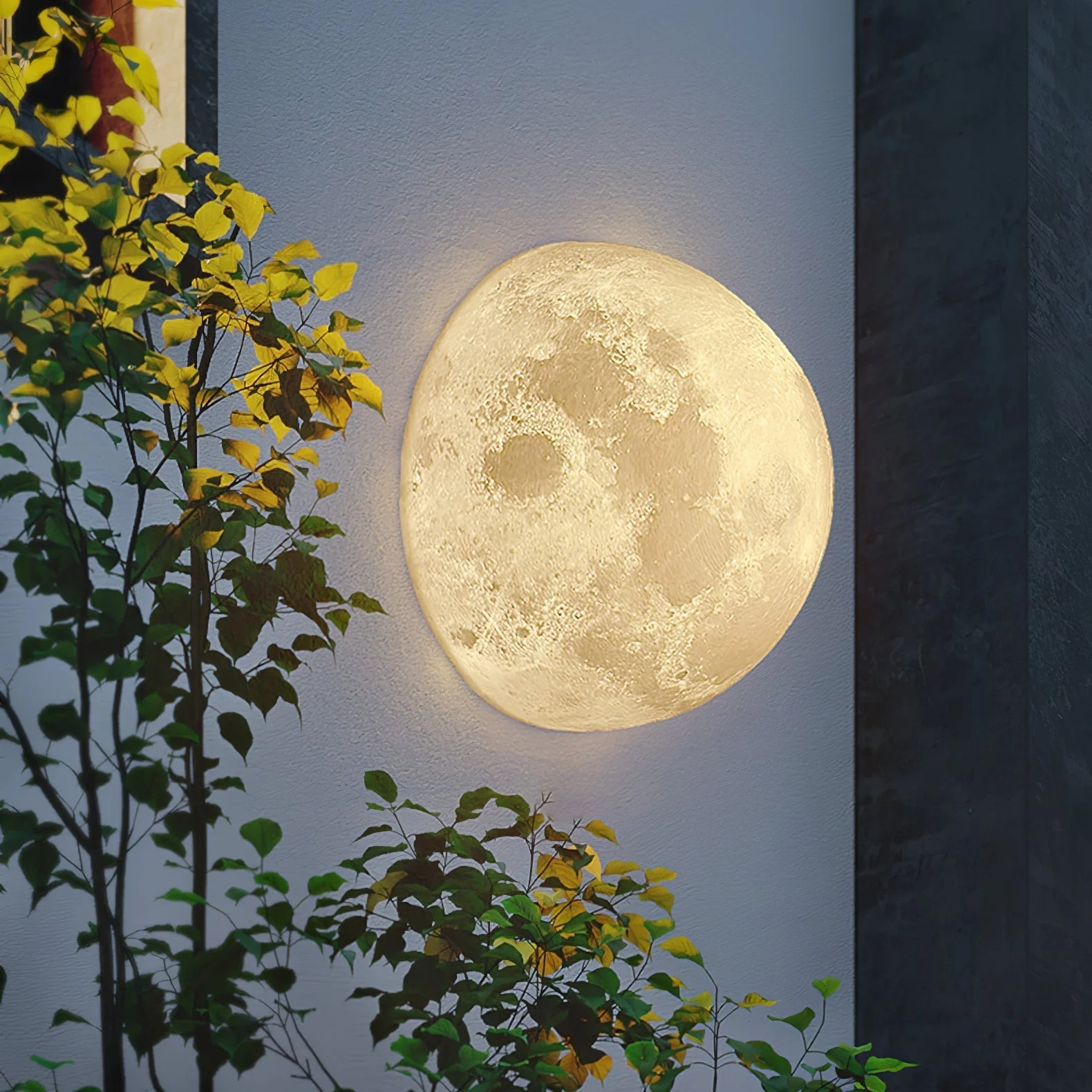 Olsolan Nordic Art Moon 3D Plastic Wall Lamp - Image 38