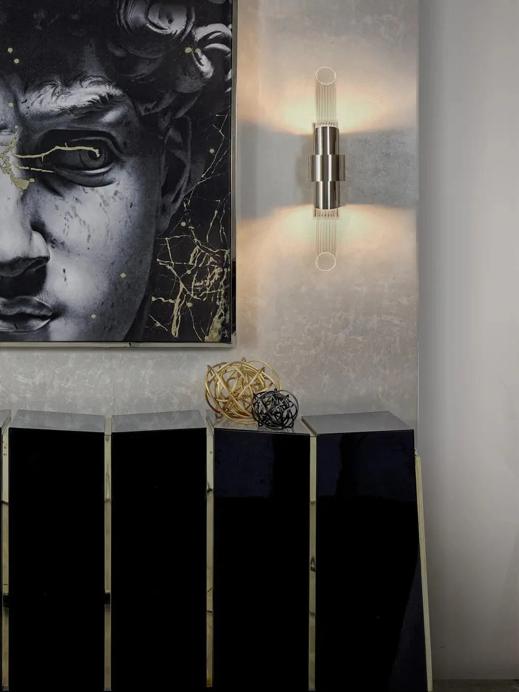 Opal Wall Lamp Nordic Art Small Crystal - Image 9