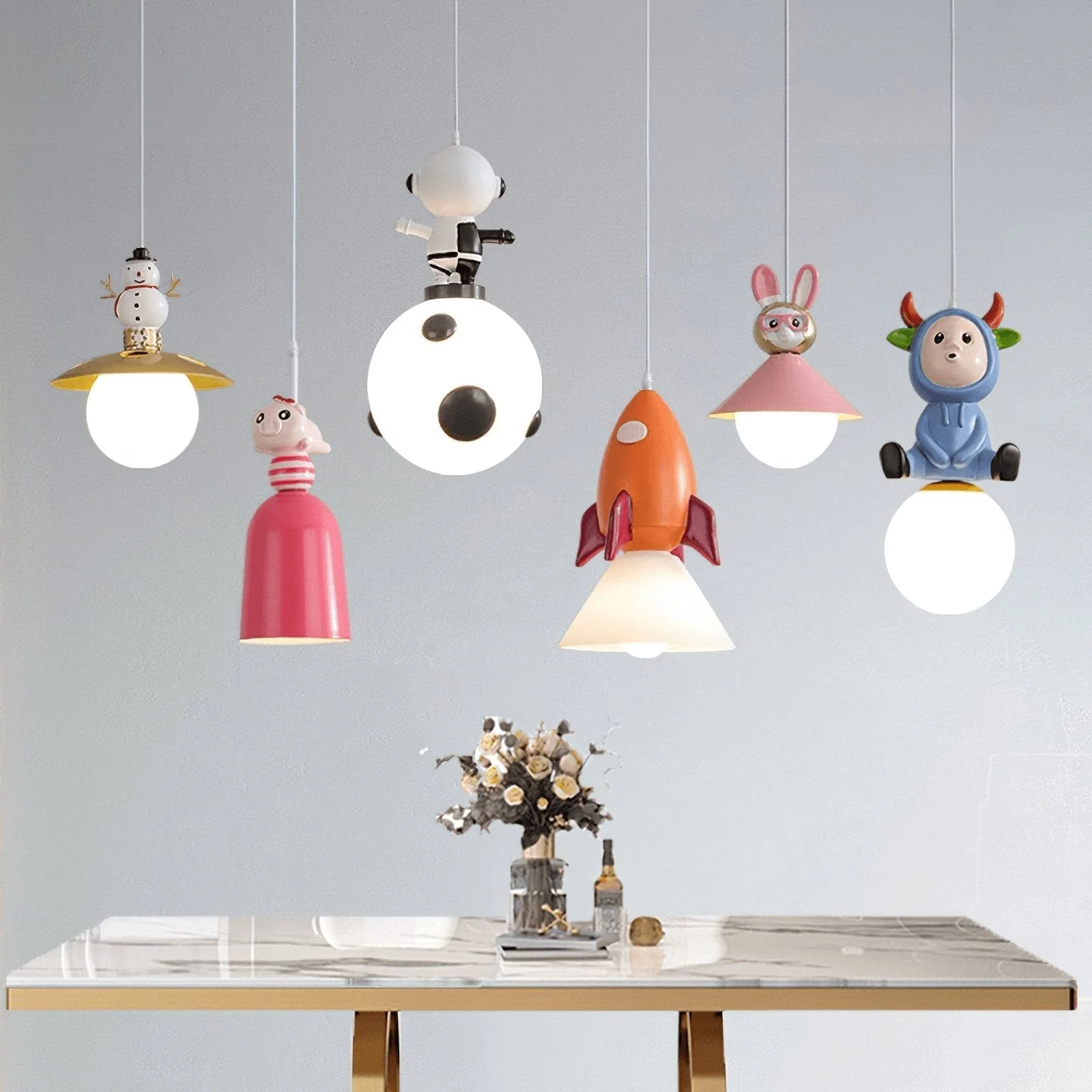 Orabella Resin Whimsical Pendant Lights - Image 4