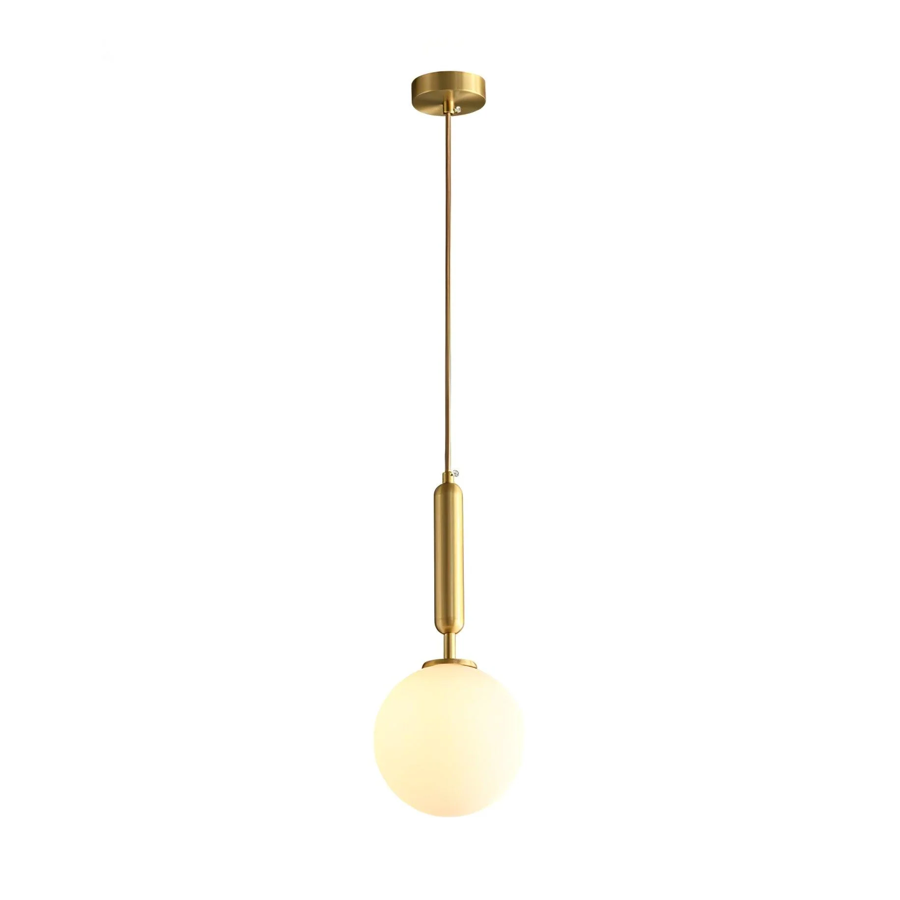 Orbita Minimalist Brass Pendant Light - Image 17