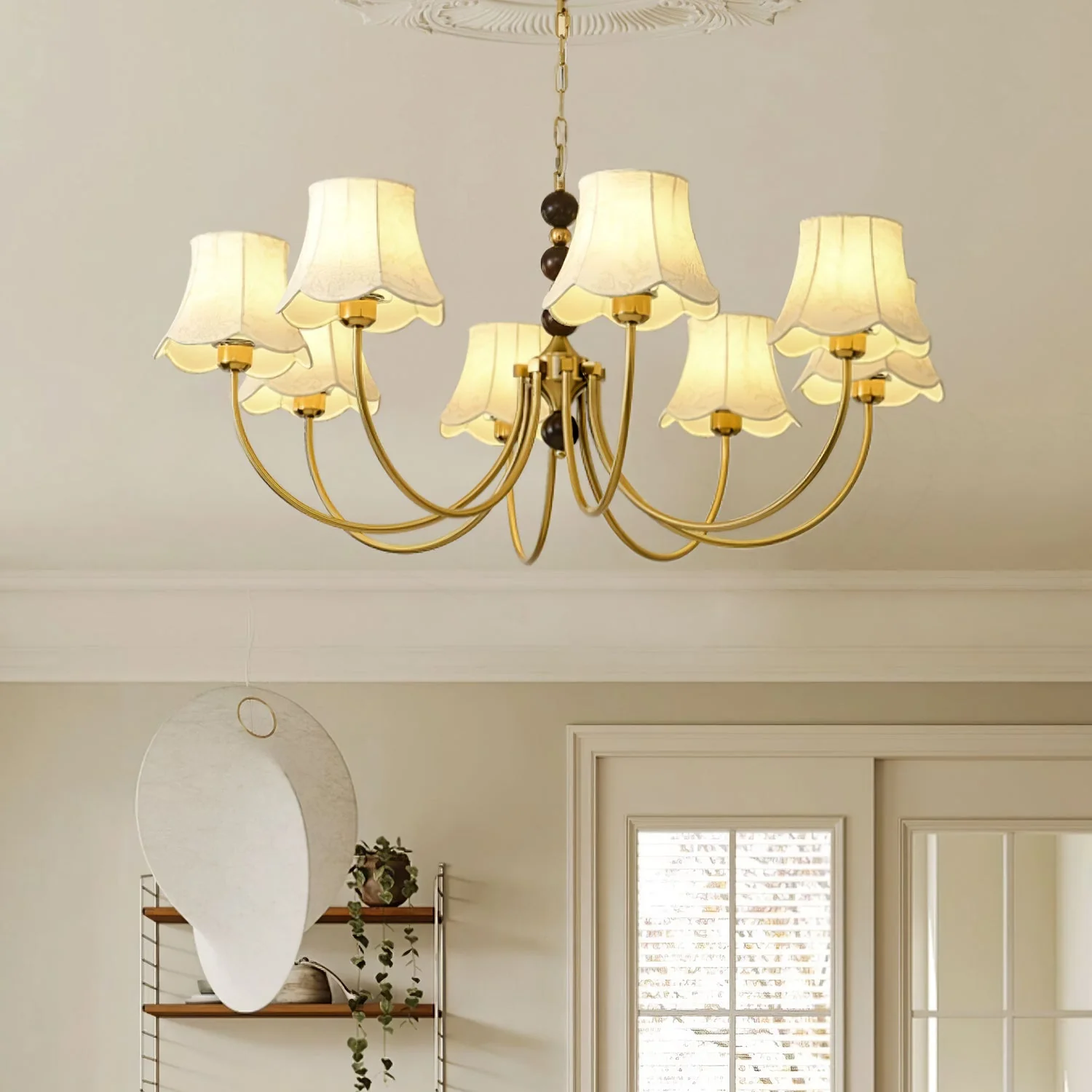 Orchid Chandelier Fabric Golden - Image 16