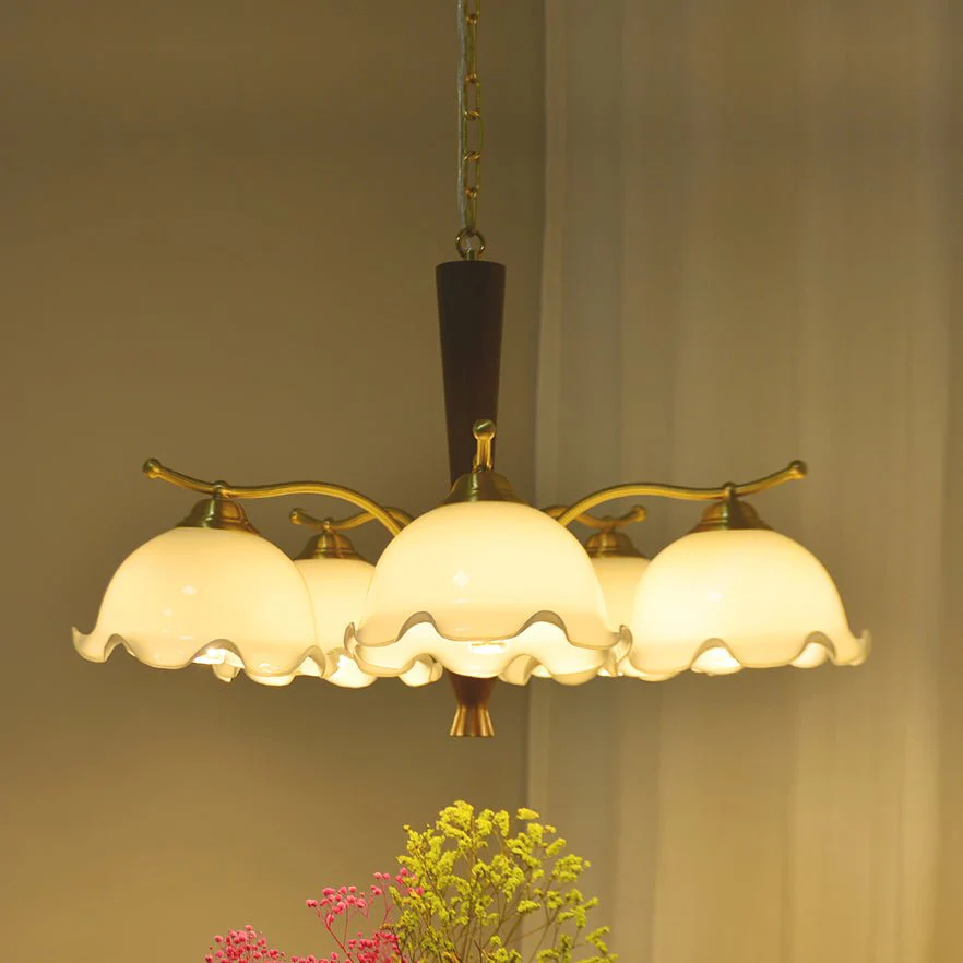 Orchid Vintage Glass Chandelier - Image 10