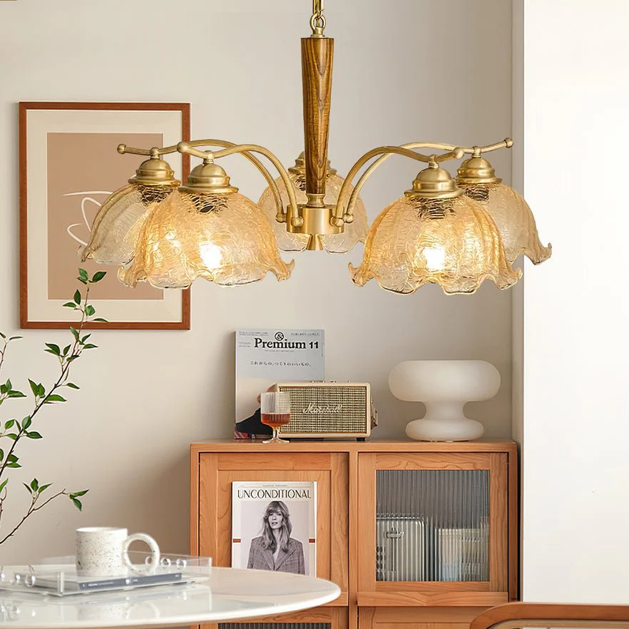 Orchid Vintage Glass Chandelier - Image 16