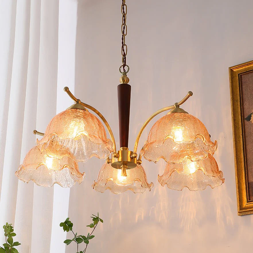 Orchid Vintage Glass Chandelier - Image 19