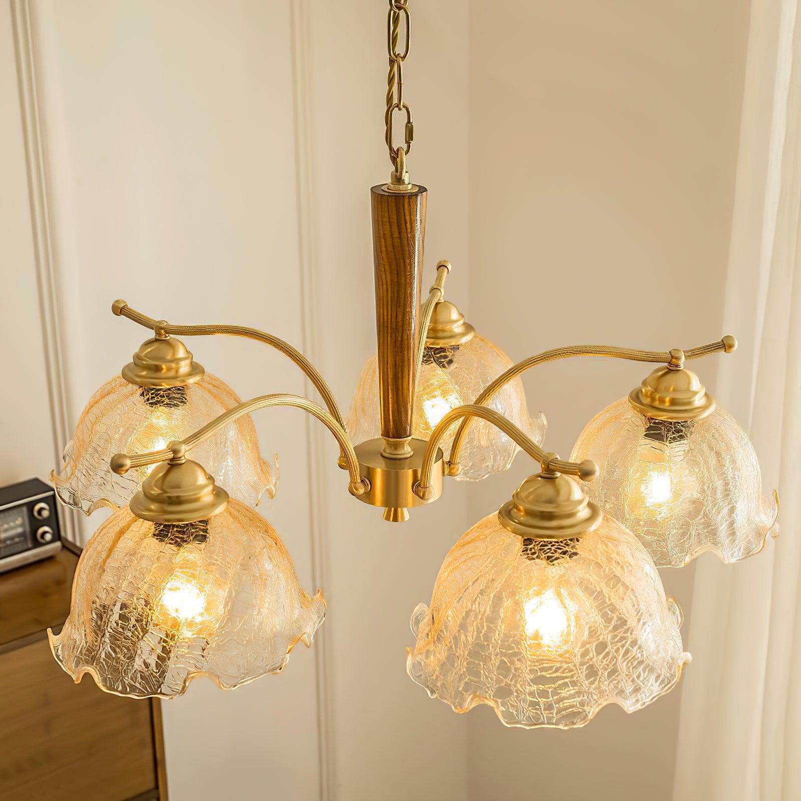 Orchid Vintage Glass Chandelier - Image 23
