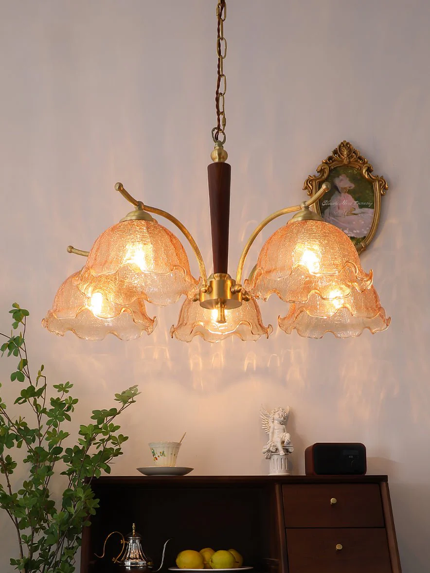 Orchid Vintage Glass Chandelier - Image 25