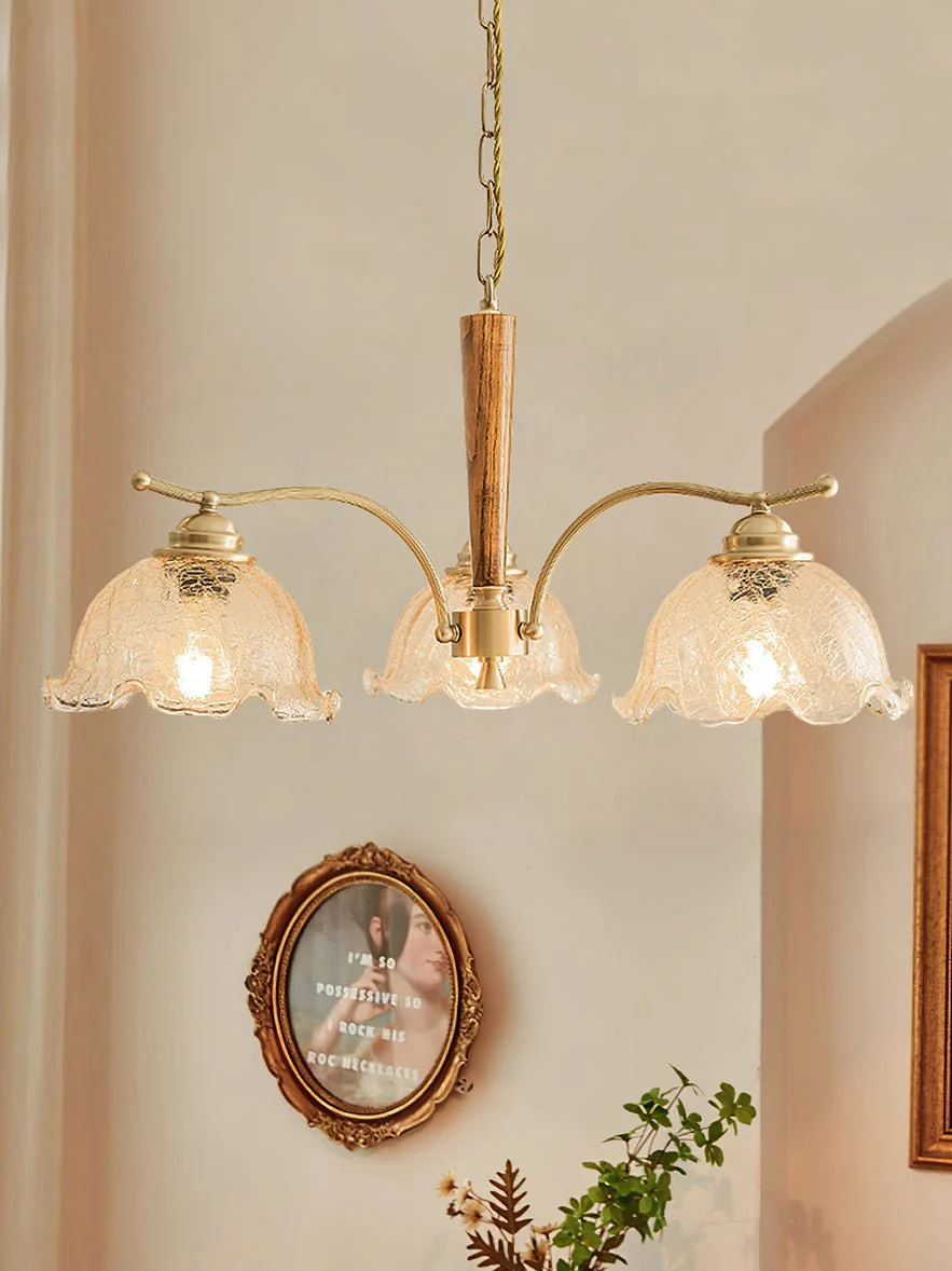 Orchid Vintage Glass Chandelier - Image 3
