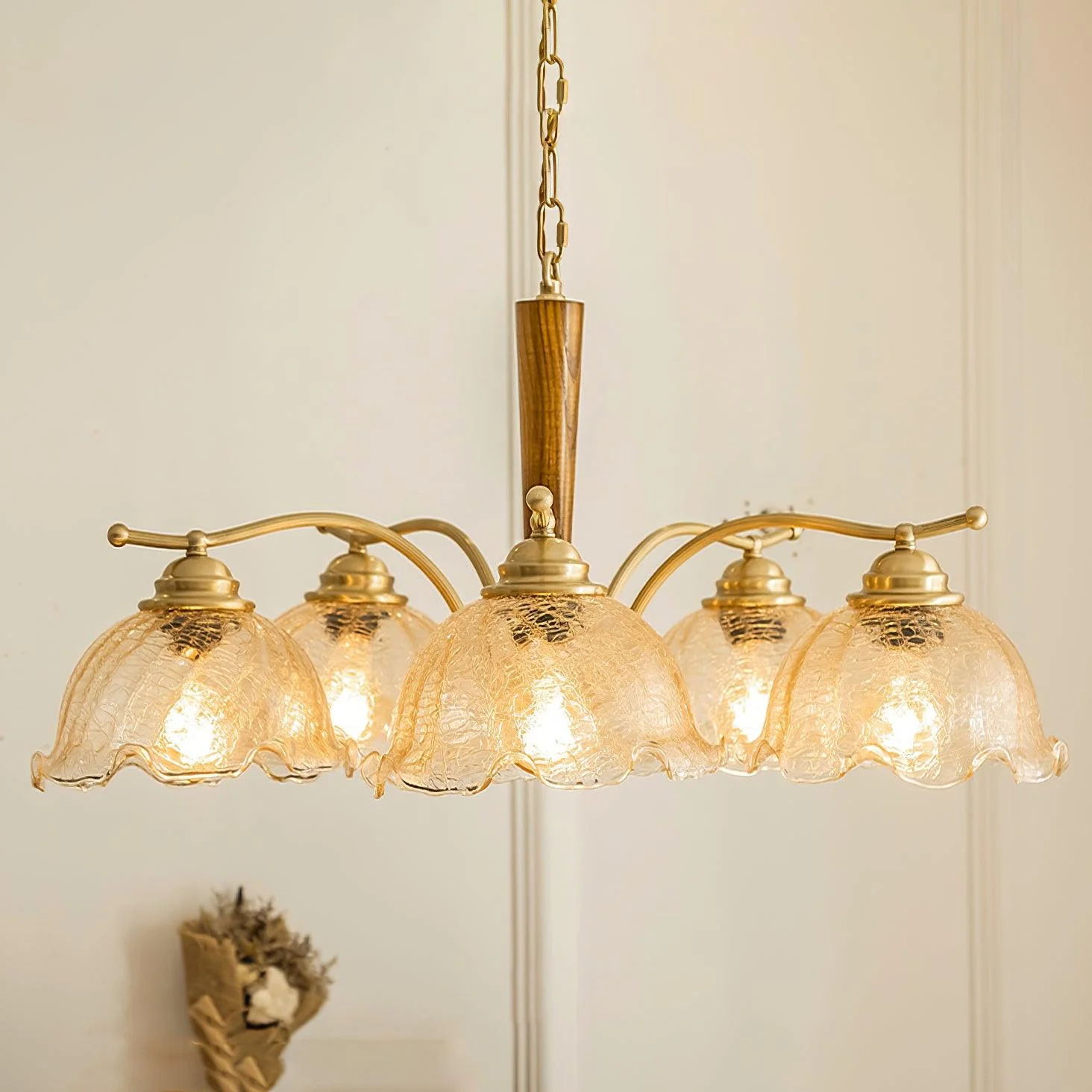 Orchid Vintage Glass Chandelier - Image 30