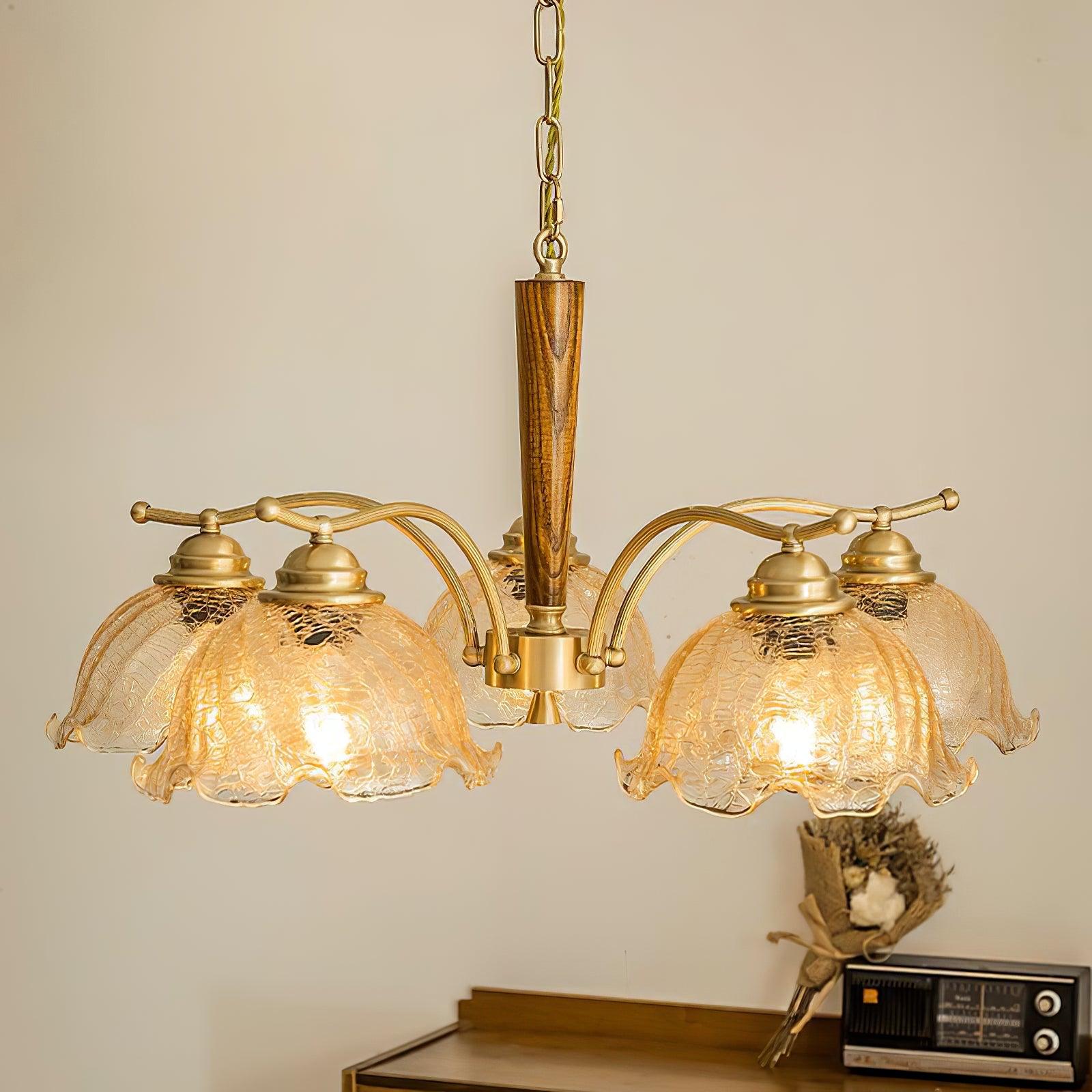 Orchid Vintage Glass Chandelier - Image 31