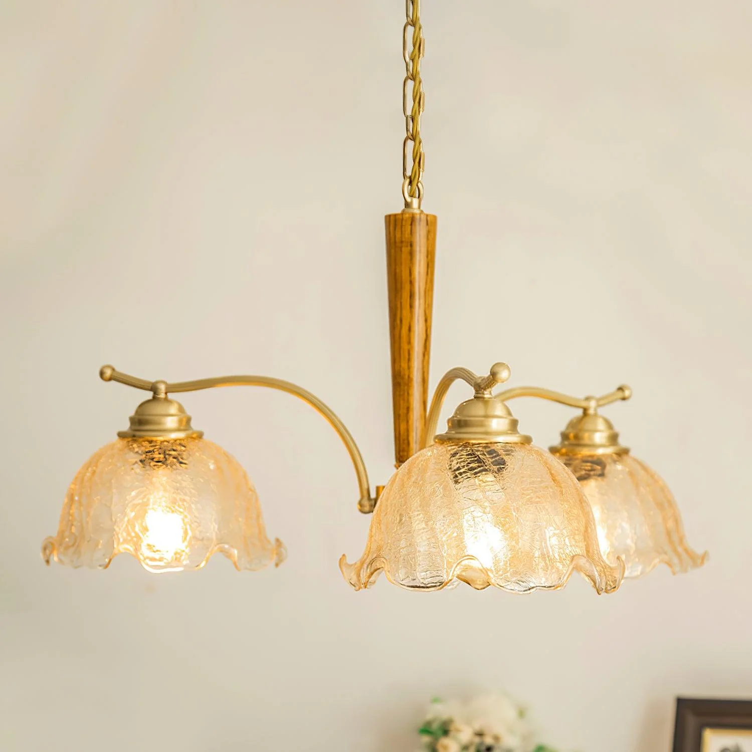 Orchid Vintage Glass Chandelier - Image 32