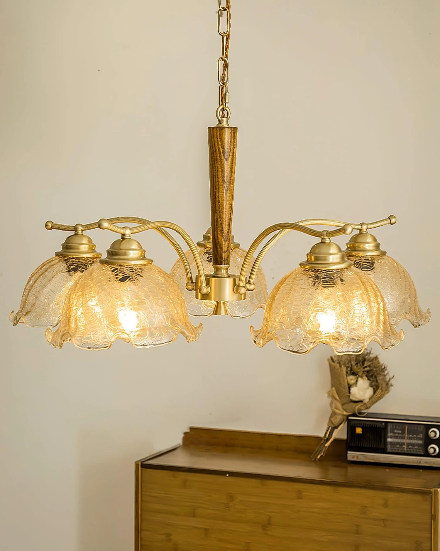 Orchid Vintage Glass Chandelier - Image 34