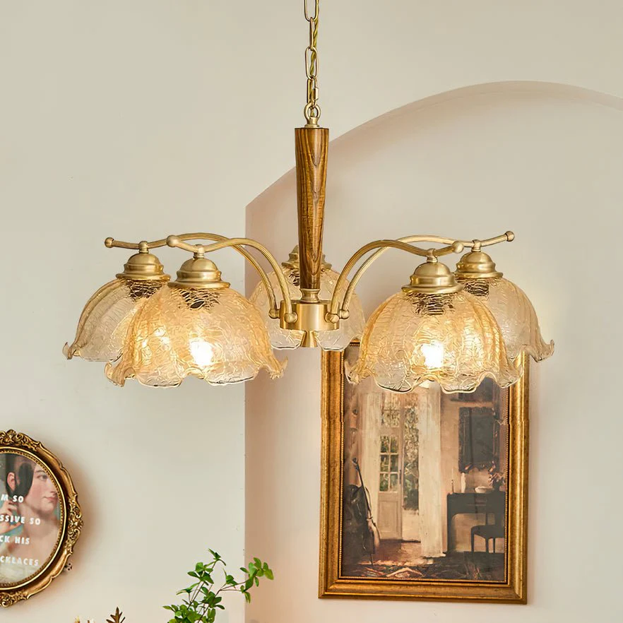 Orchid Vintage Glass Chandelier - Image 40