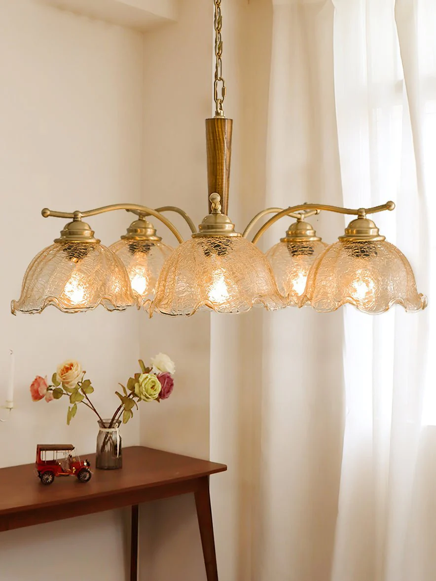 Orchid Vintage Glass Chandelier - Image 6