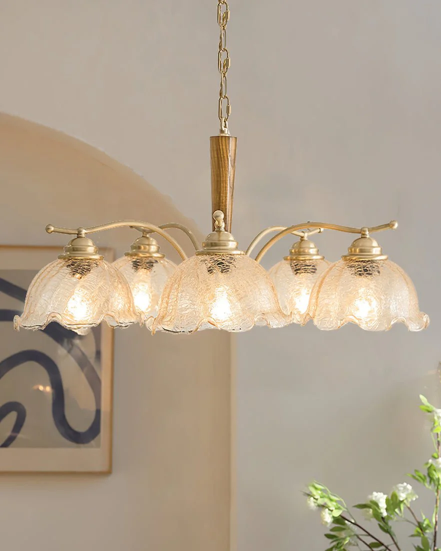 Orchid Vintage Glass Chandelier - Image 7
