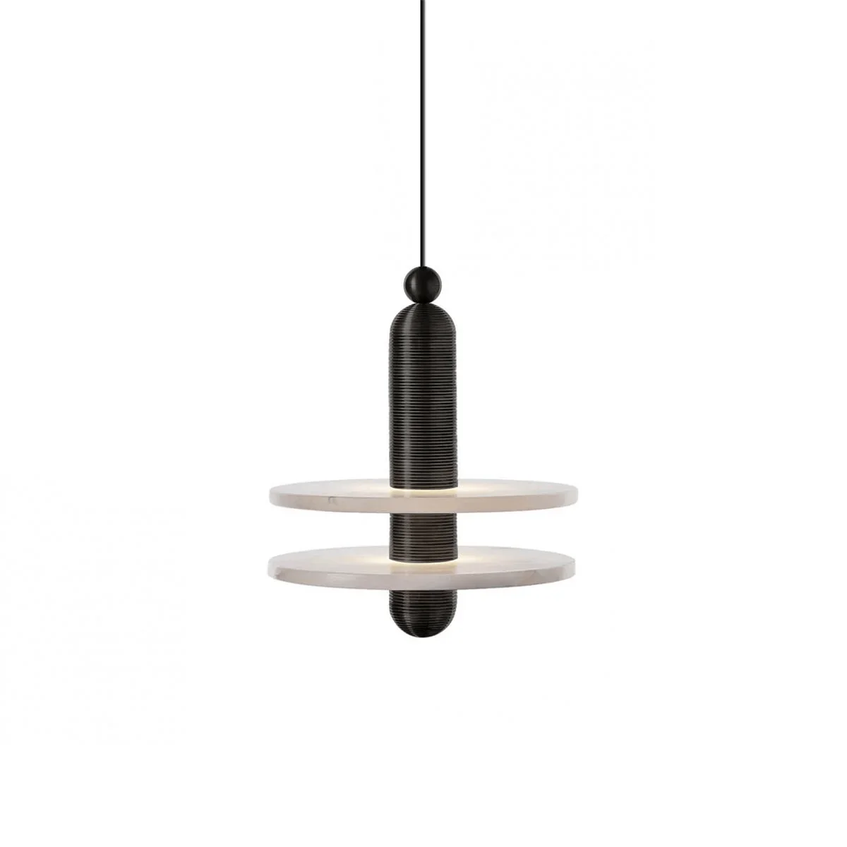 Orion Brushed Brass Alabaster Pendant Light - Image 14