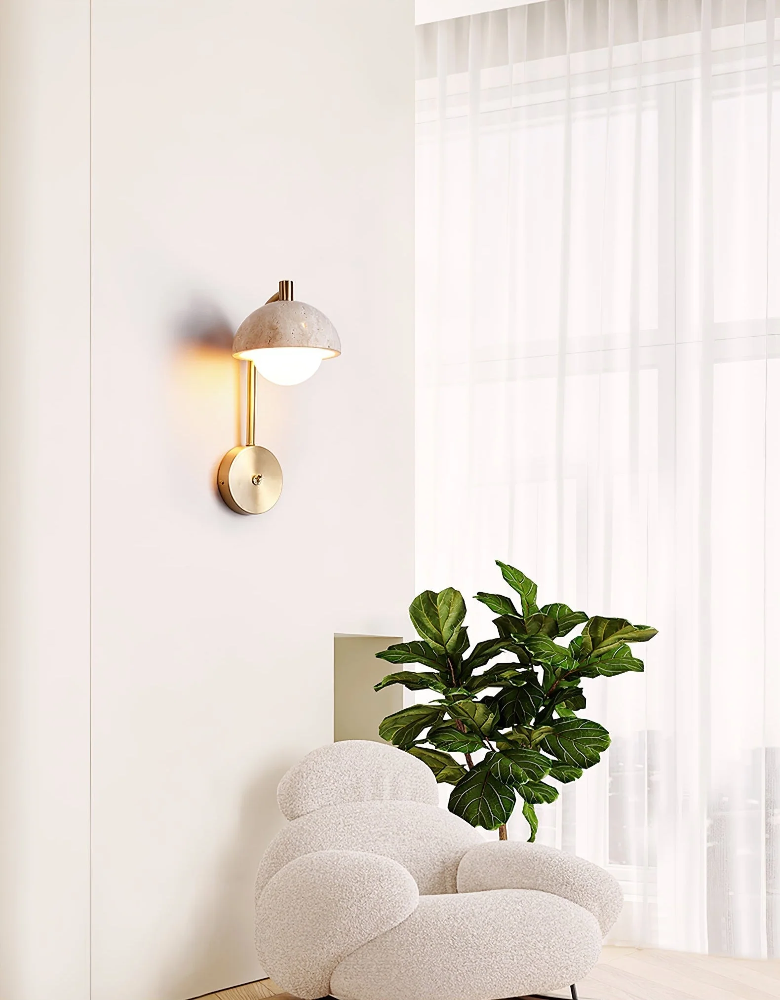 Ormaren Travertine Wall Light - Image 14