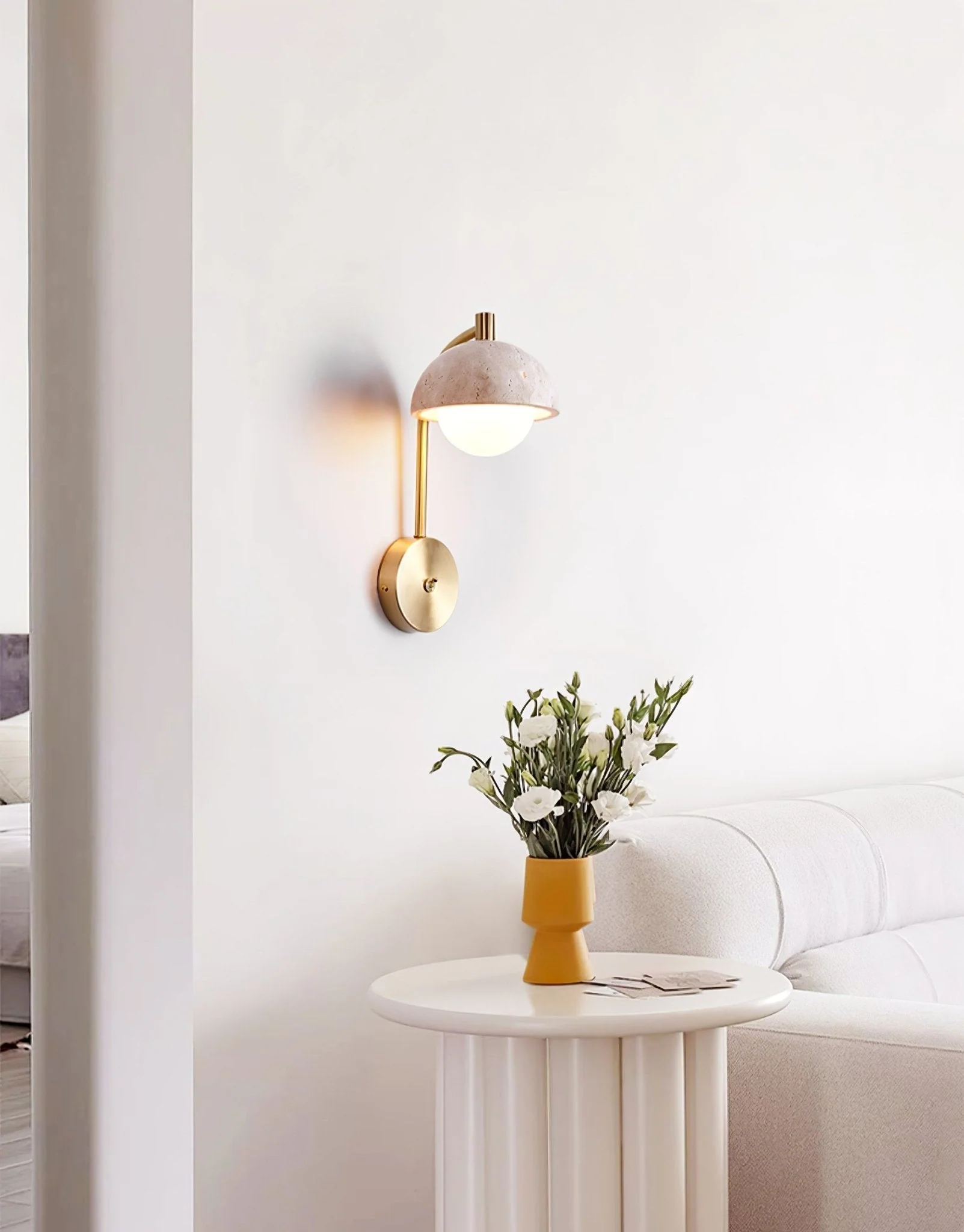 Ormaren Travertine Wall Light - Image 15