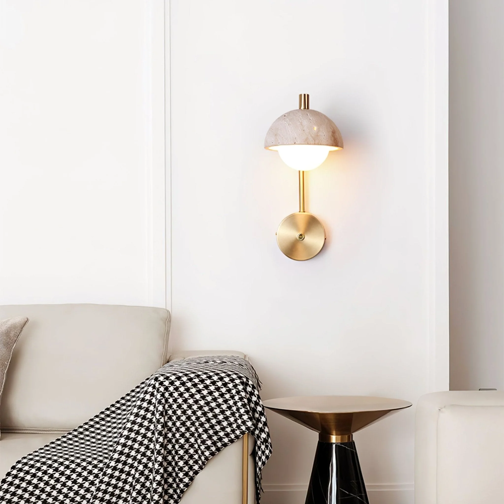 Ormaren Travertine Wall Light - Image 2