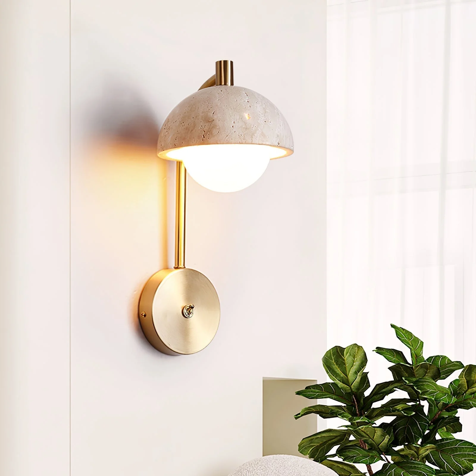 Ormaren Travertine Wall Light - Image 4
