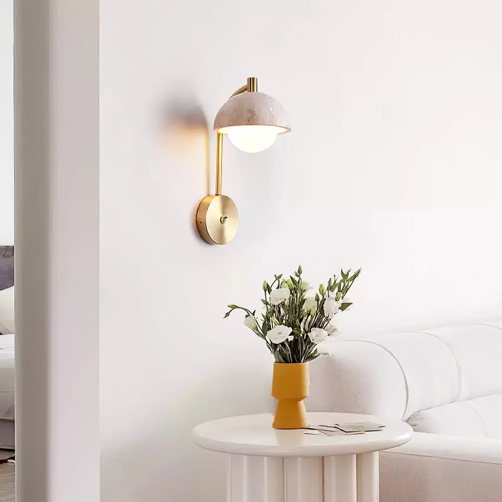 Ormaren Travertine Wall Light - Image 7